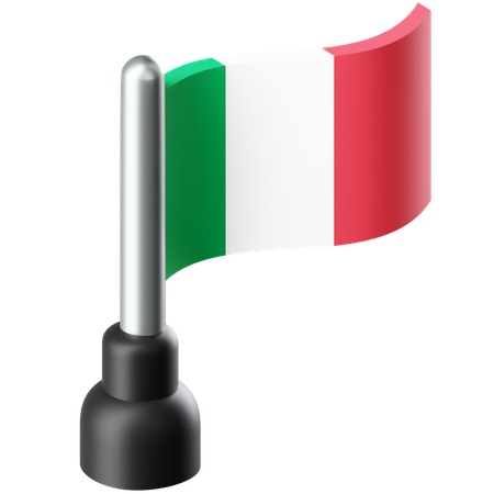 イタリアの国旗  3D Icon