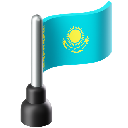 Flag of Kazakhstan  3D Icon