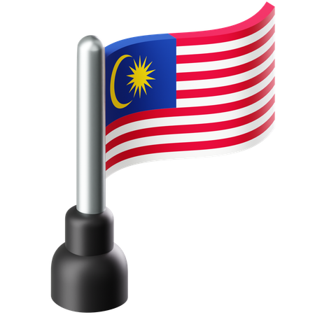 Flag of Malaysia  3D Icon