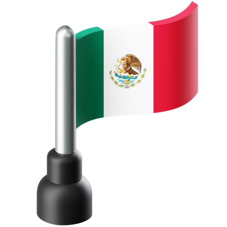 Flag of Mexico  3D Icon