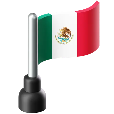 Flag of Mexico  3D Icon