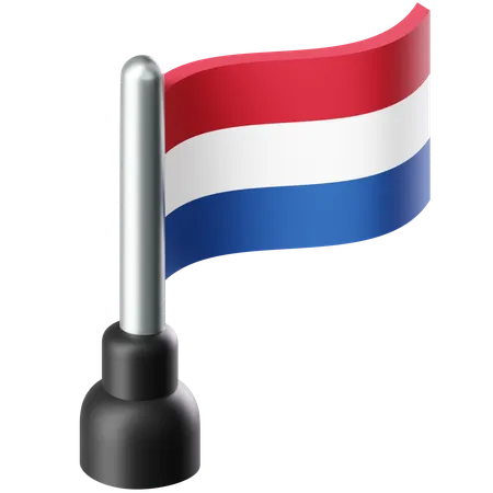 Flag of Netherlands  3D Icon