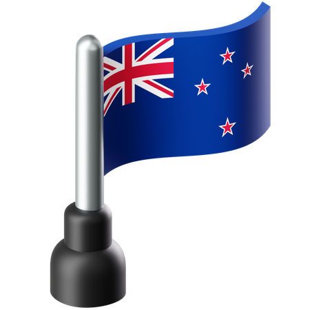 Flag of New Zealand  3D Icon