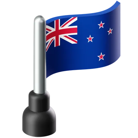 Flag of New Zealand  3D Icon