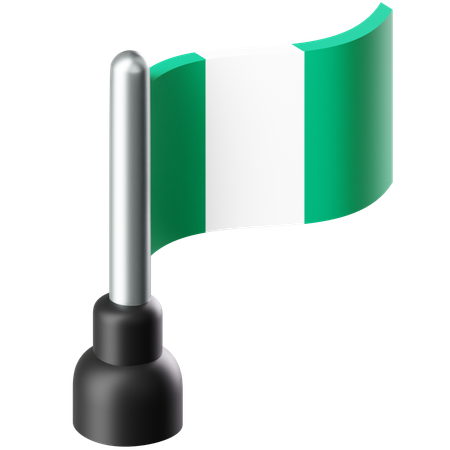 Flag of Nigeria  3D Icon