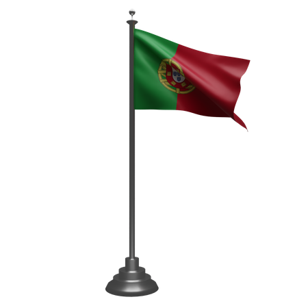 Flag of Portugal  3D Illustration