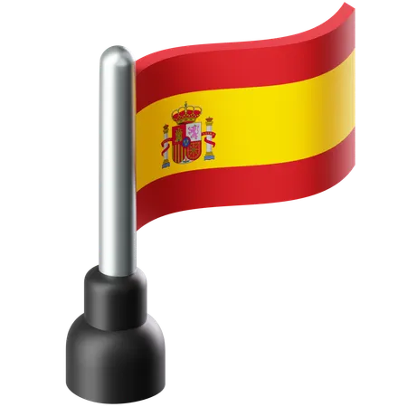 Flag of Spain  3D Icon