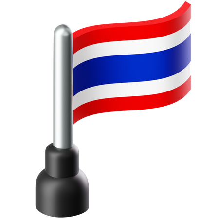 タイの国旗  3D Icon