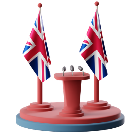 イギリスの国旗  3D Icon