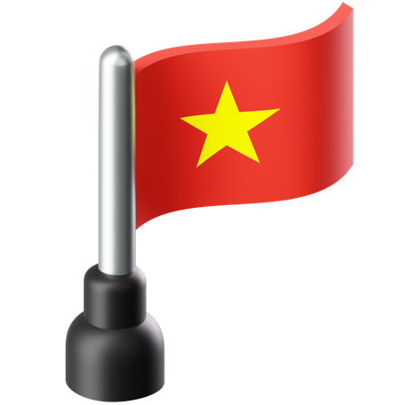 Flag of Vietnam  3D Icon