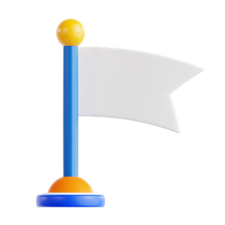 Flag pole  3D Icon