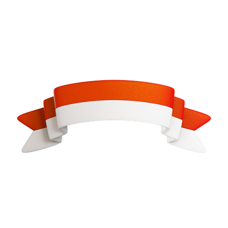 Flag Ribbon  3D Icon