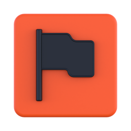 Flagge  3D Icon