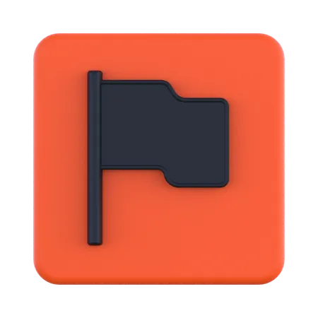 Flagge  3D Icon