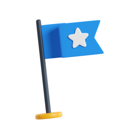 Flagge  3D Icon