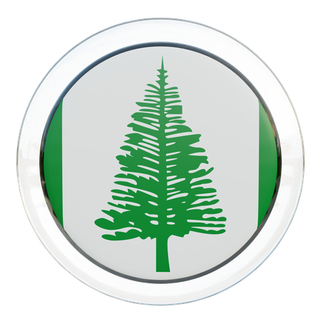 Flagge der Norfolkinsel  3D Icon