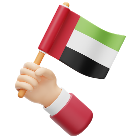 Flagge der Vereinigten Arabischen Emirate  3D Icon