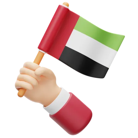 Flagge der Vereinigten Arabischen Emirate  3D Icon