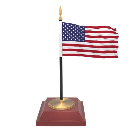 Flagge der Vereinigten Staaten von Amerika  3D Icon