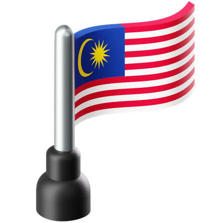 Flagge von Malaysia  3D Icon