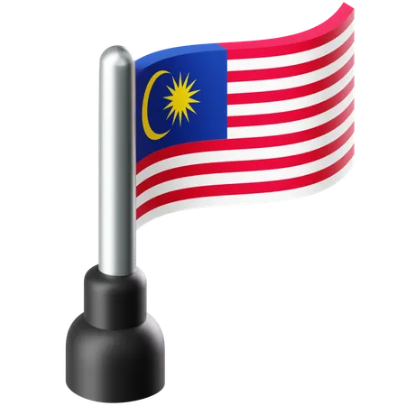 Flagge von Malaysia  3D Icon