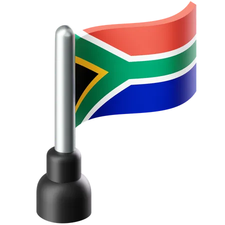 Flagge von Südafrika  3D Icon