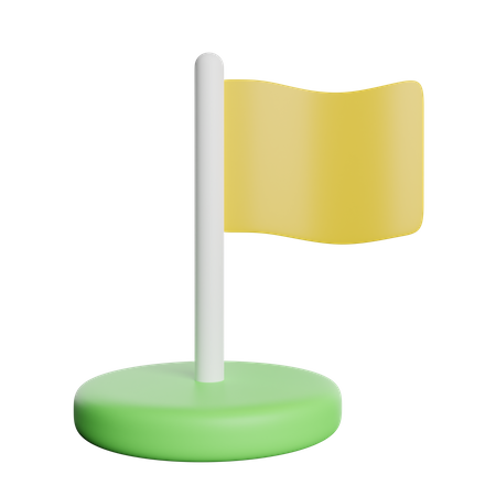 Flaggenmarke  3D Icon