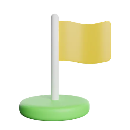 Flaggenmarke  3D Icon