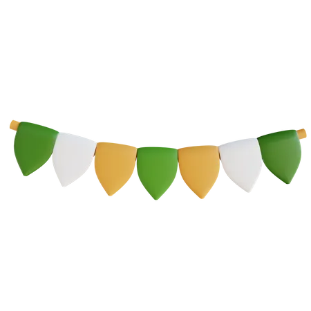 Flags Garlands 3D Icon