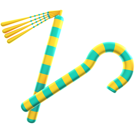 Flail And Crook  3D Icon