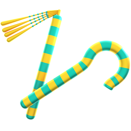 Flail And Crook  3D Icon
