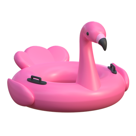 Bouée de natation flamant rose  3D Icon