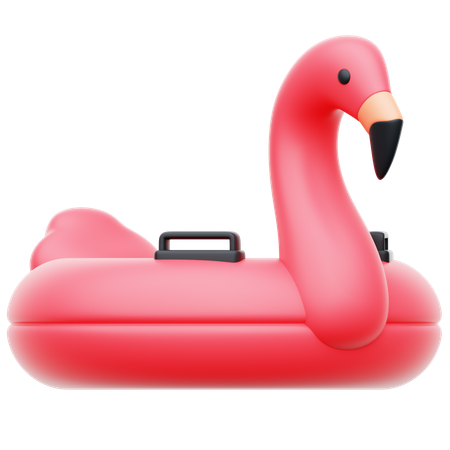 Bouée de sauvetage flamant rose  3D Icon