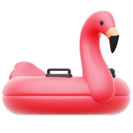 Bouée de sauvetage flamant rose  3D Icon