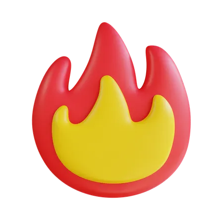 불꽃  3D Icon