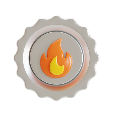 화염 활동 배지  3D Icon