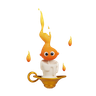 magic lamp emoji 3d