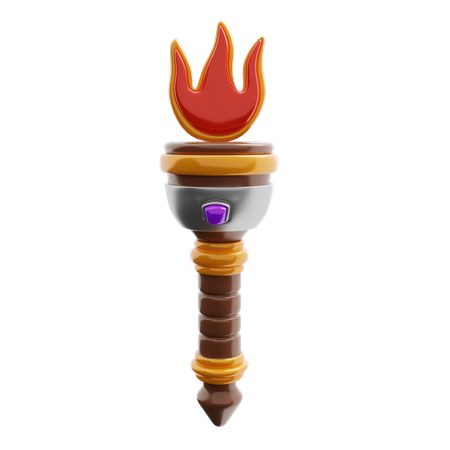 Flame Torch  3D Icon