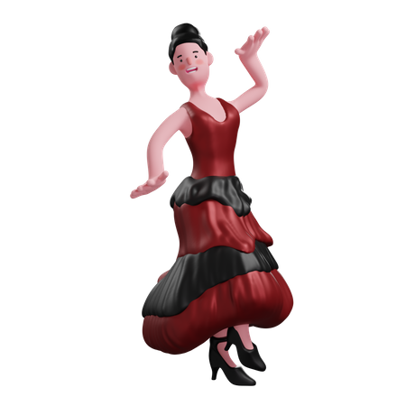 Flamenco Dance  3D Icon