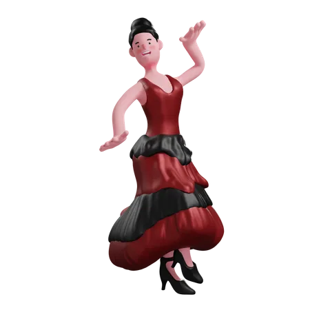 Flamenco Dance 3D Icon
