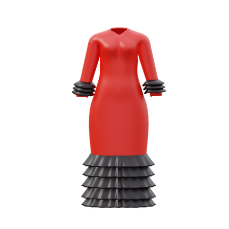 Flamenco Outfit  3D Icon