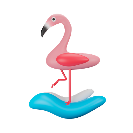 Flamingo  3D Icon