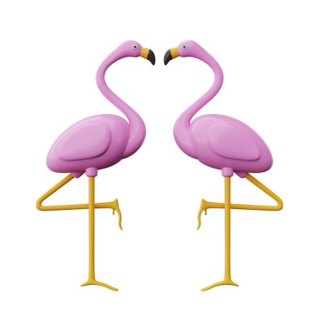 Flamingo  3D Icon