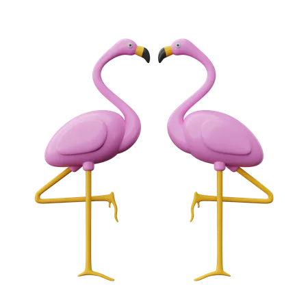 Flamingo  3D Icon