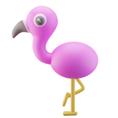 Flamingo  3D Icon