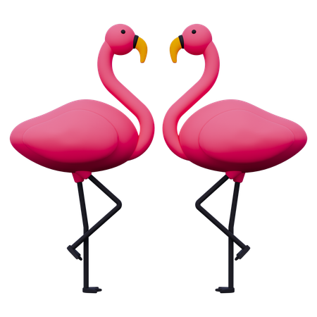 Flamingo  3D Icon