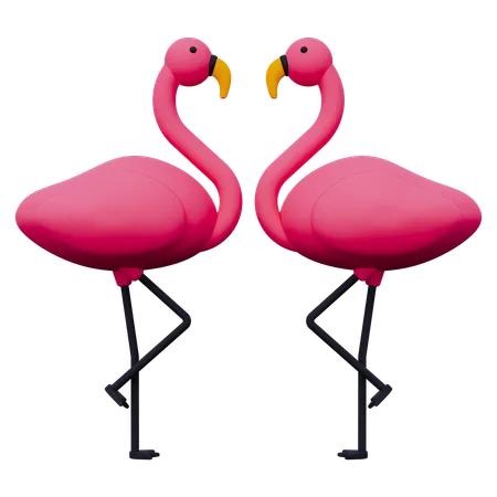 Flamingo  3D Icon