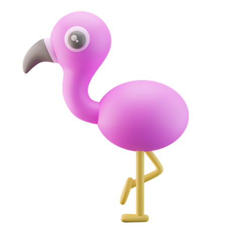 Flamingo  3D Icon