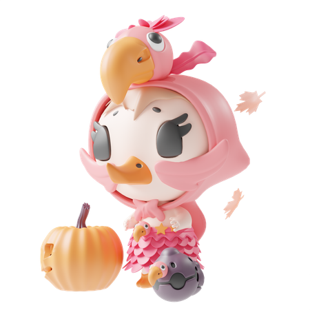 Flamingo  3D Icon