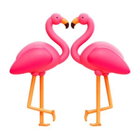 Flamingo  3D Illustration